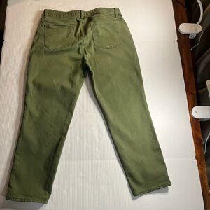 Talbots Heritage Ankle Pants Olive Green Women’s Size 14P Petite Classic Fit
